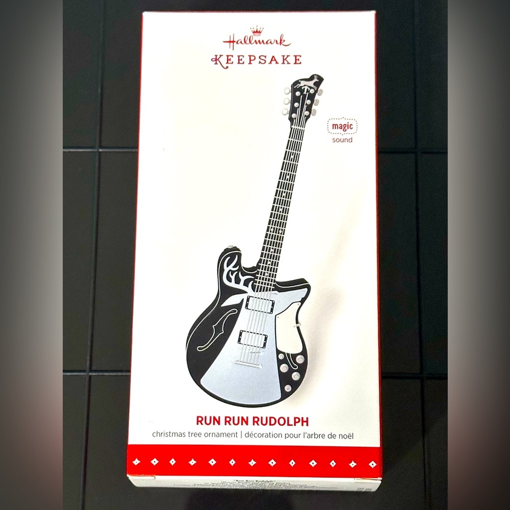*Luke Bryan* Hallmark Keepsake Guitar Ornament "Run Run Rudolph" 2015